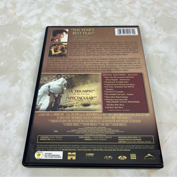 The English Patient (2 Disc Collector’s Edition) - Picture 2 of 5